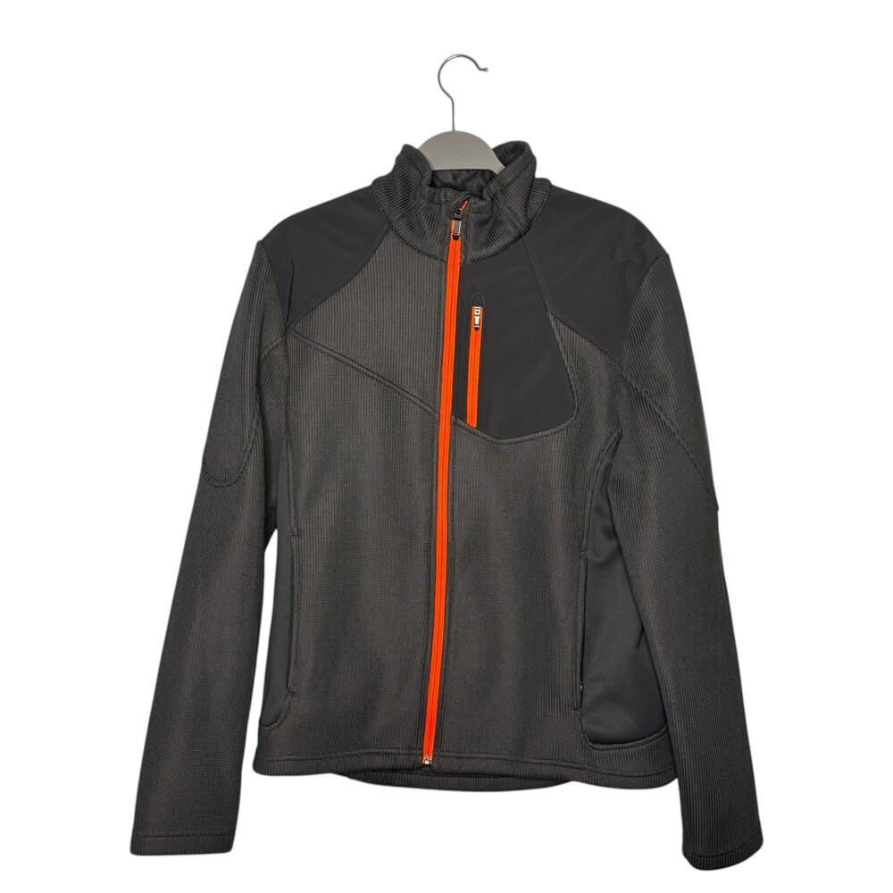 Spyder Men's Core Sweater Jacket Gray Orange Size Medium